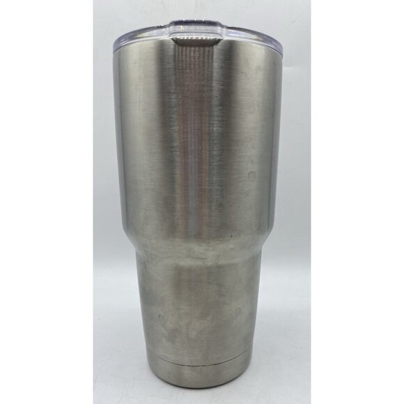 YETI Insulated Tumbler Lid Push In 32 Oz Quart Silver Stainless Steel Travel Cup - Picture 3 of 15